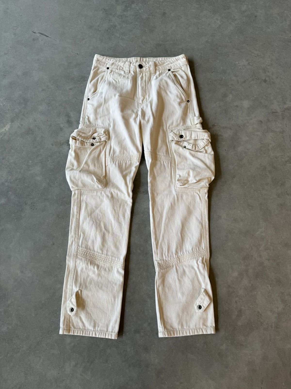 image of Cole Henry Cargo Jeans Beige in White, Men's (Size 30)