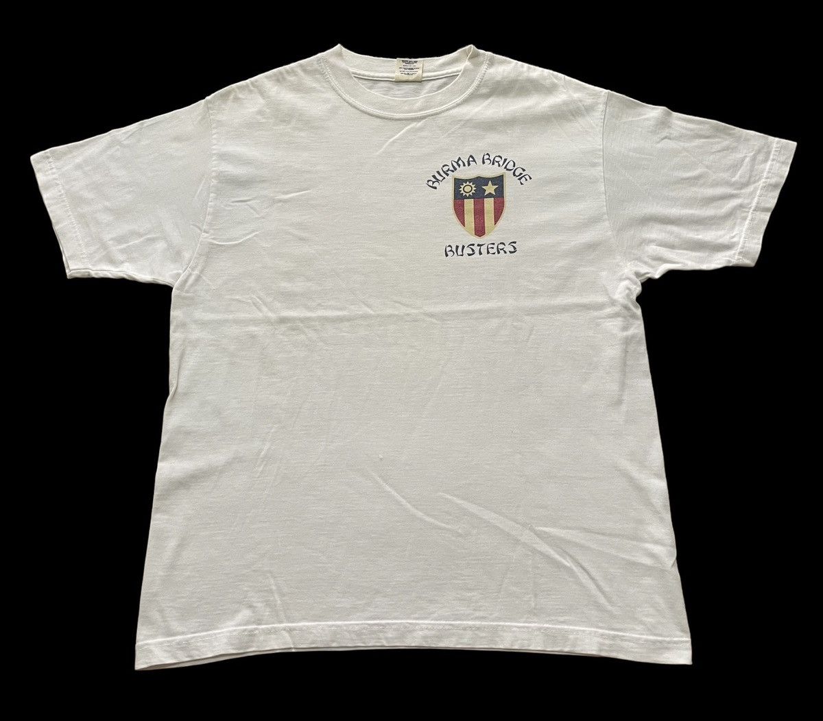 image of Buzz Ricksons x Made In USA Buzz Rickson Sportwear Company Burma Bridge Busters in White (Size Medi