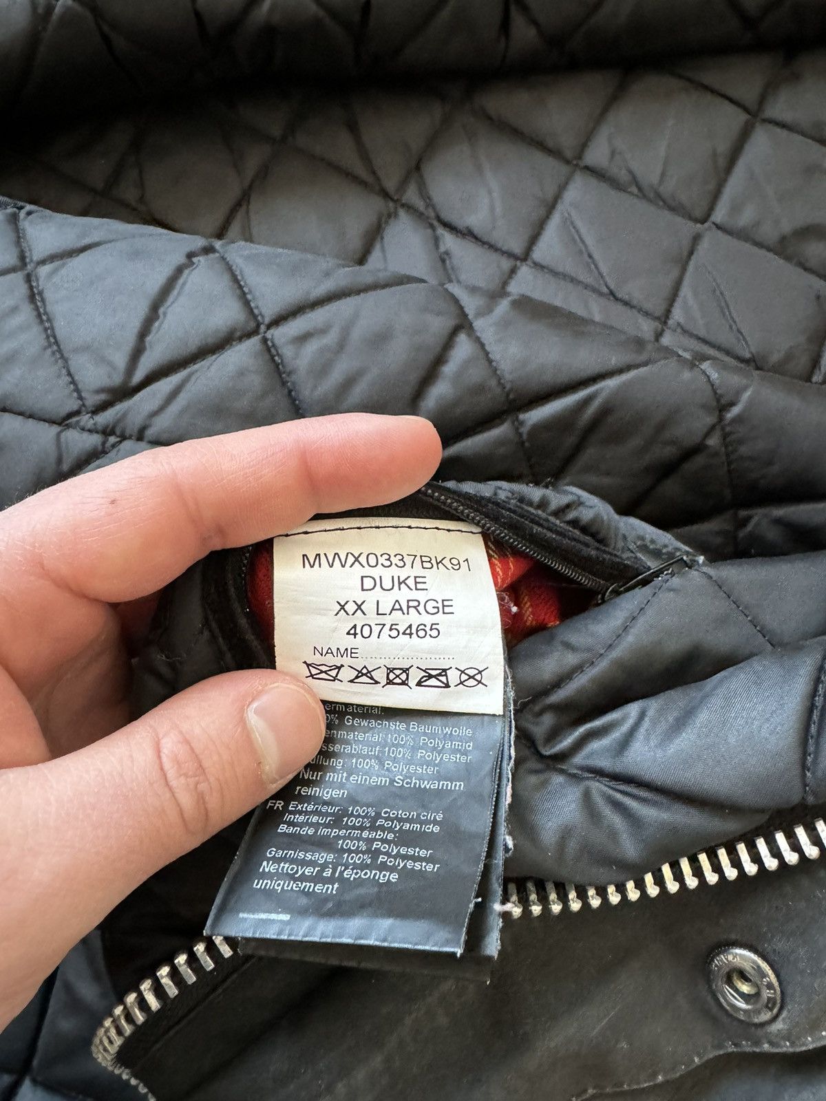 Barbour International Duke Waxed Jacket