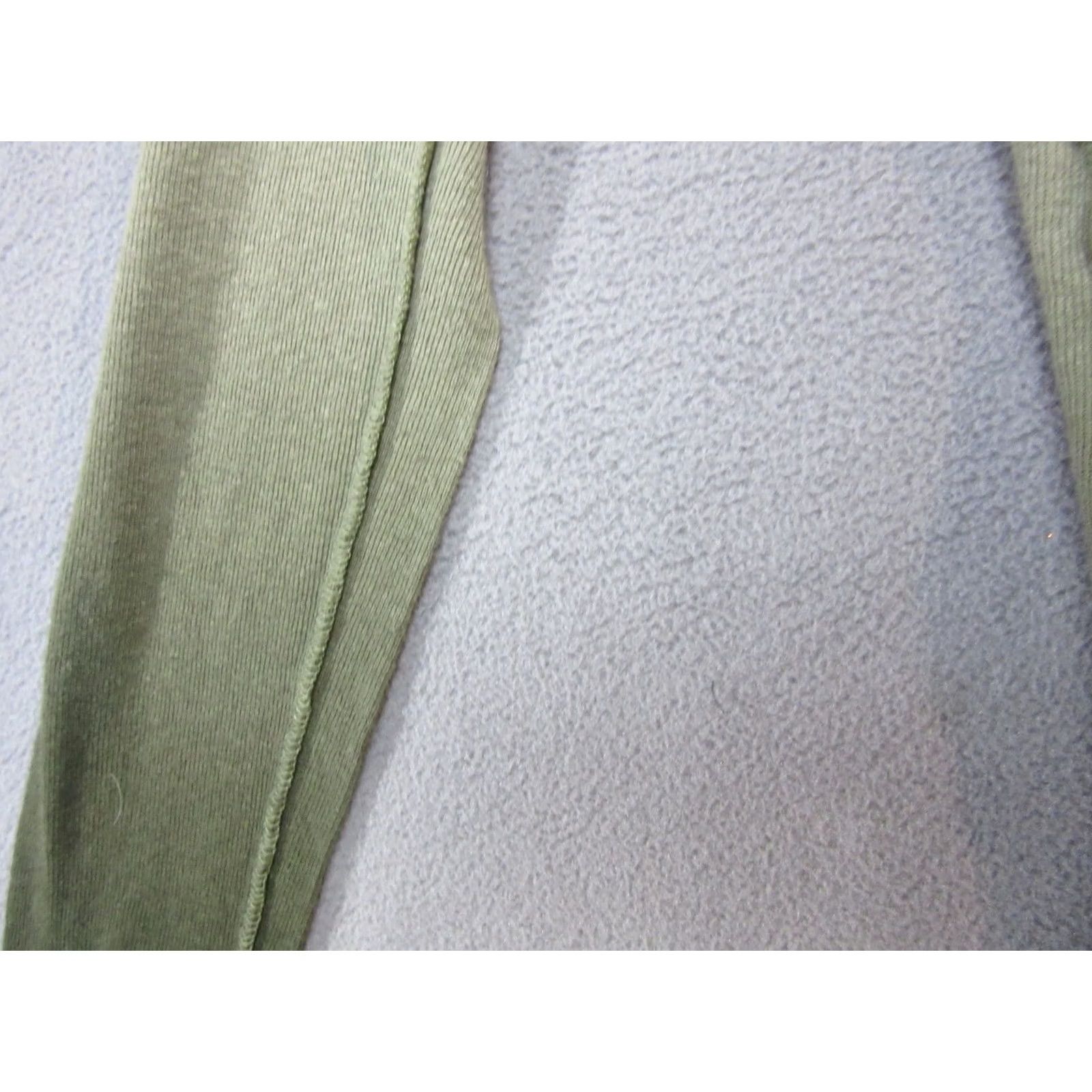 Free People Free People Shirt Womens Medium Green Linen Knit Henley Neck Cozy Up Size M / US 6-8 / IT 42-44 - 6 Thumbnail