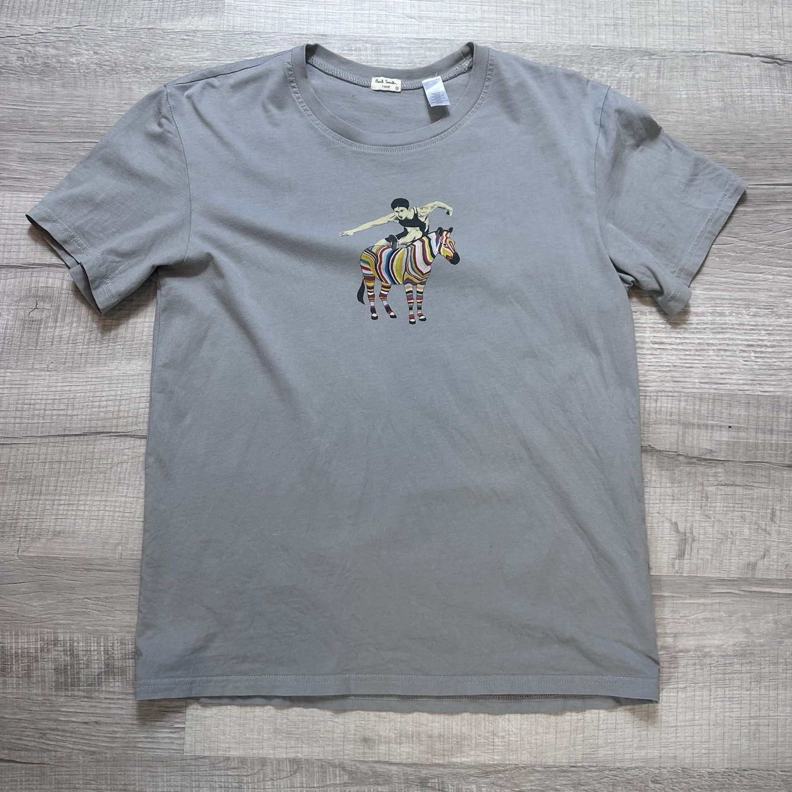 Paul Smith PAUL SMITH Gray Zebra Graphic Print Logo T-Shirt Adult Small Size US S / EU 44-46 / 1 - 1 Thumbnail