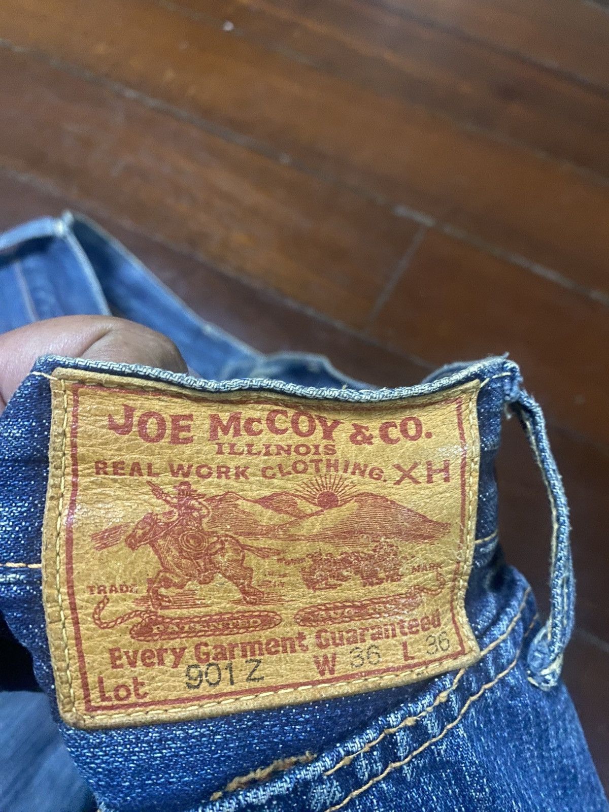 Warehouse & Co. Vintage 40s world war II inspired JOE McCOY 901 Z Selvedge Size US 36 / EU 52 - 19 Thumbnail