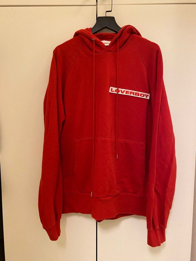 image of Charles Jeffrey Loverboy Charles Jeffery Loverboy Hoodie Jacket in Red, Women's (Size Medium)