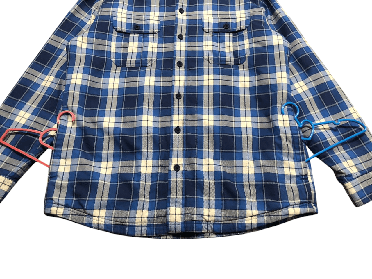 L.L. Bean L.L.Bean Blue Flannel Primaloft Shirt Quilted Jacket Size US L / EU 52-54 / 3 - 4 Thumbnail