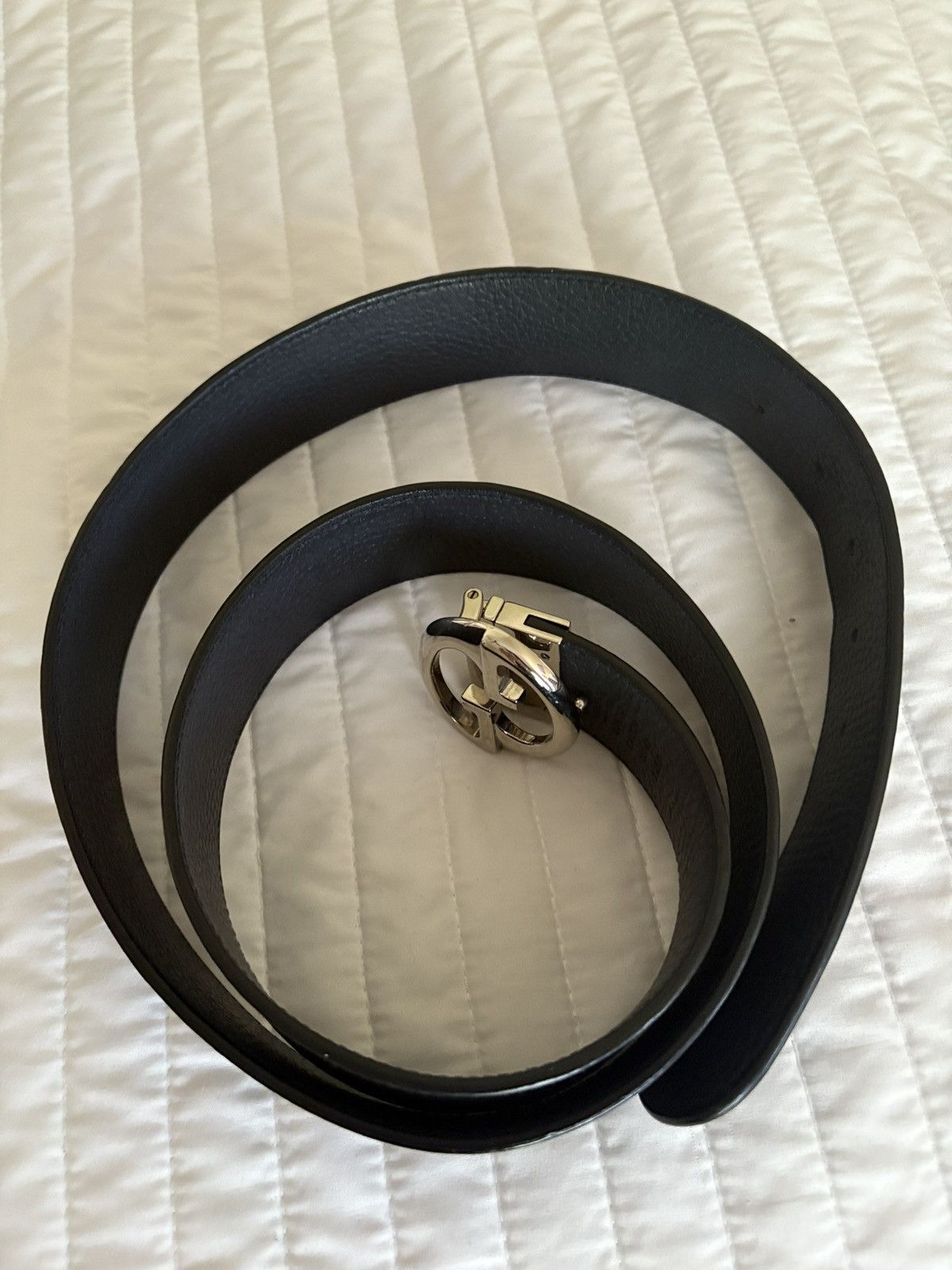 Gucci Black leather Gucci belt Size 42 - 5 Thumbnail