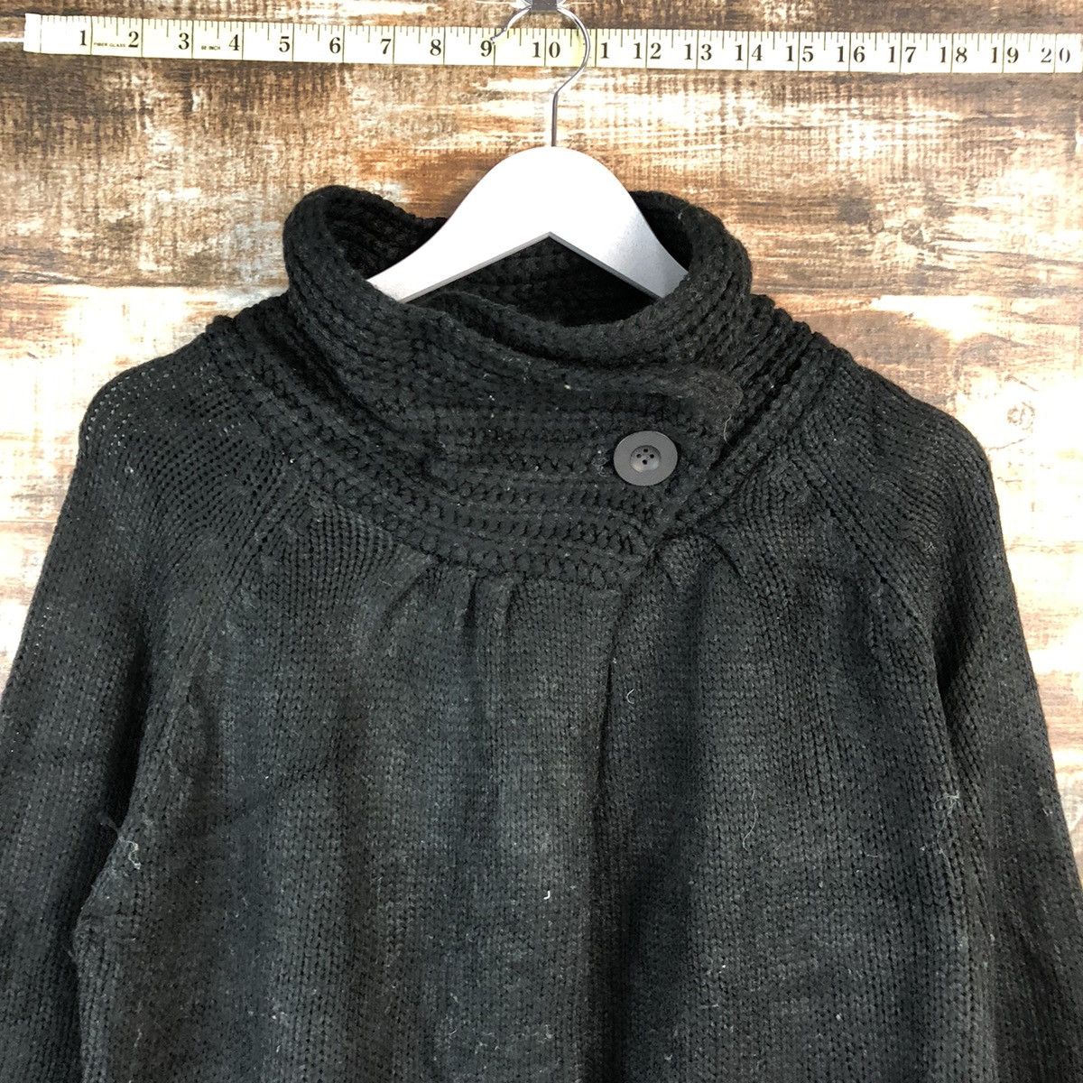 Homespun Knitwear × Japanese Brand Japanese Brand Black Cardigan Knitwear #A2207 Size S / US 4 / IT 40 - 4 Thumbnail
