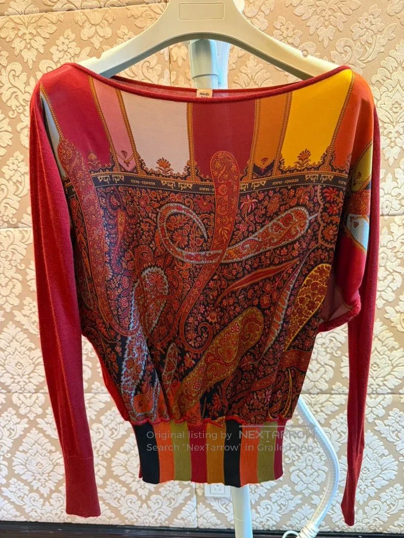 Hermes Hermes Showpiece Silk and Cashmere Blend Sweater Size XS / US 0-2 / IT 36-38 - 1 Thumbnail