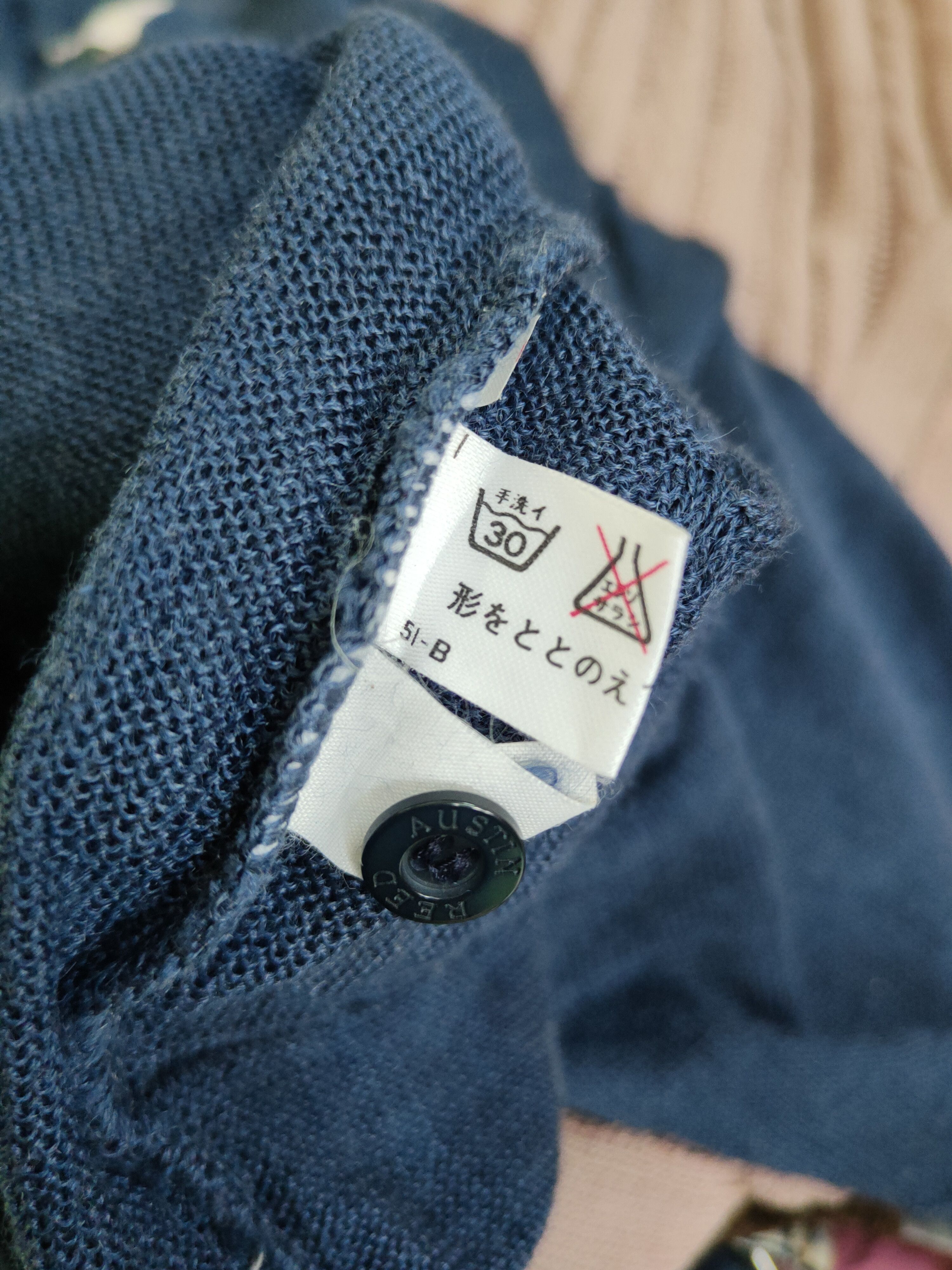 Austin Reed Austin Reed Navy Knitwear Polo Shirts #W2122 Size US L / EU 52-54 / 3 - 11 Thumbnail