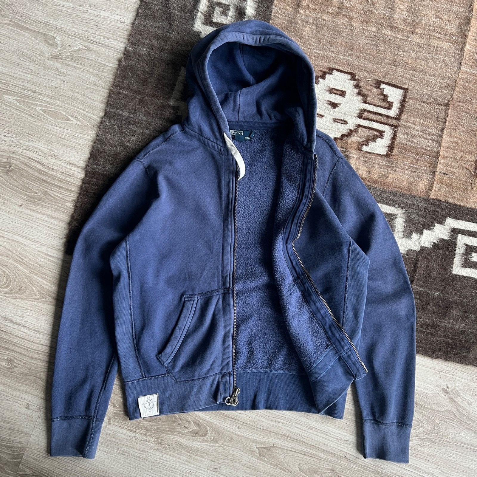 Polo Ralph Lauren Polo Ralph Lauren Vintage Cotton Full Zip Hoodie 9891AC Size US L / EU 52-54 / 3 - 4 Thumbnail