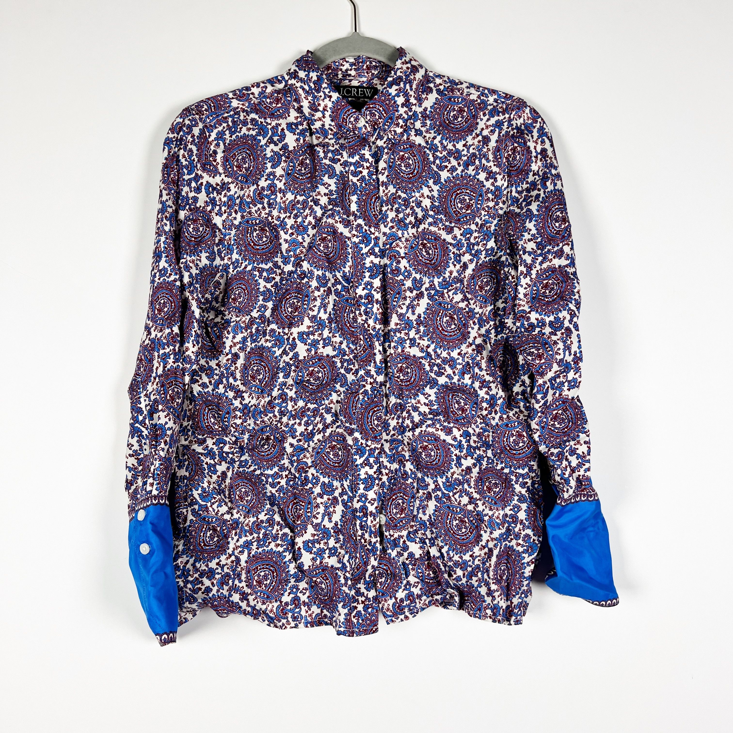 J.Crew NEW J. Crew Classic Fit Drapey Cupro Blend Button Size XS / US 0-2 / IT 36-38 - 1 Thumbnail