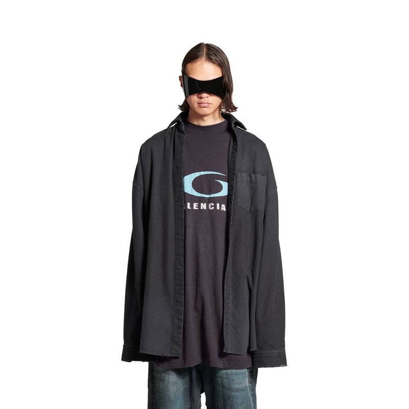 Balenciaga o1srvl11e0326 Loop Sports Icon Layered Shirt in Black Size US M / EU 48-50 / 2 - 4 Thumbnail