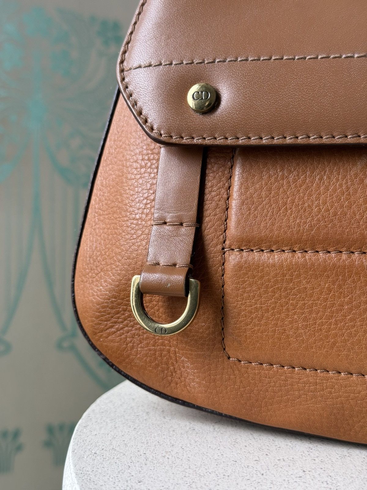 Dior Dior Brown Leather Street Chic Columbus Avenue Shoulder Bag Size ONE SIZE - 7 Thumbnail