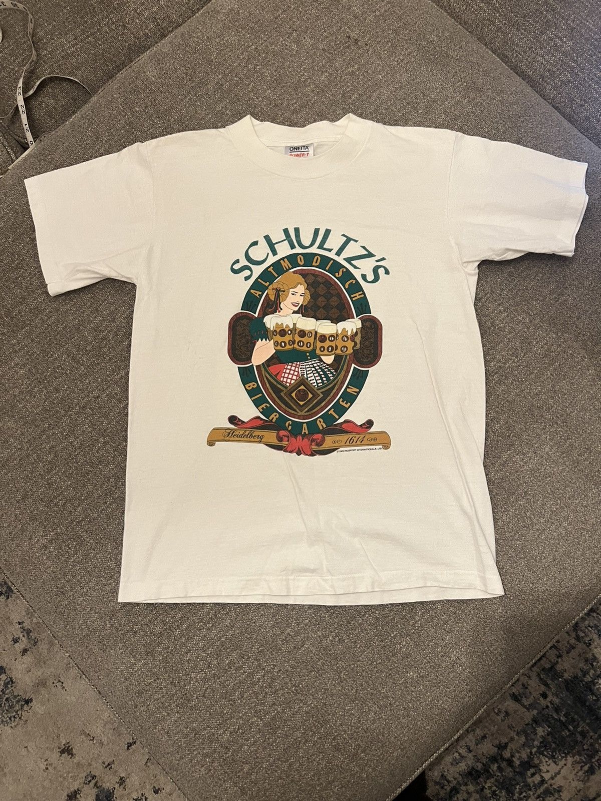 Vintage Vtg 1989 Schult’z Altmodisch Biercarten Heidelberg Beer Tee Size US M / EU 48-50 / 2 - 1 Thumbnail