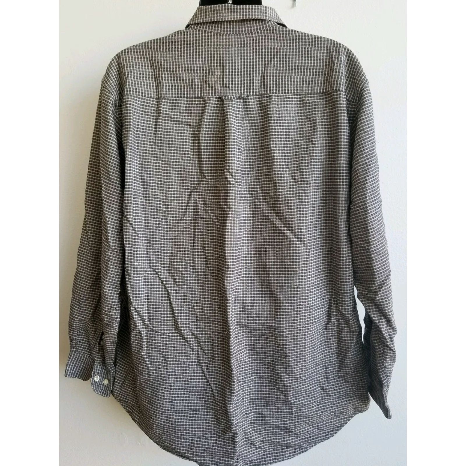 Eddie Bauer VINTAGE Eddie Bauer Men's Long Sleeve Casual Beige Grey Black Check Plaid Size M Size US M / EU 48-50 / 2 - 4 Thumbnail