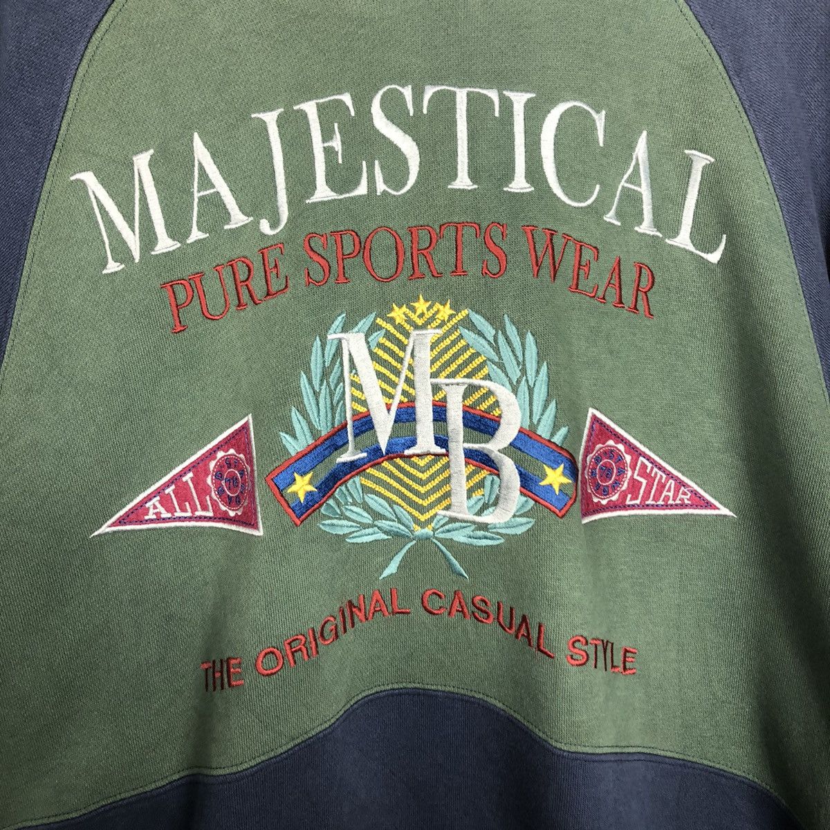 Japanese Brand × Vintage 📌Vintage Sweatshirt Majestical Big Logo Over Print Size US L / EU 52-54 / 3 - 16 Thumbnail