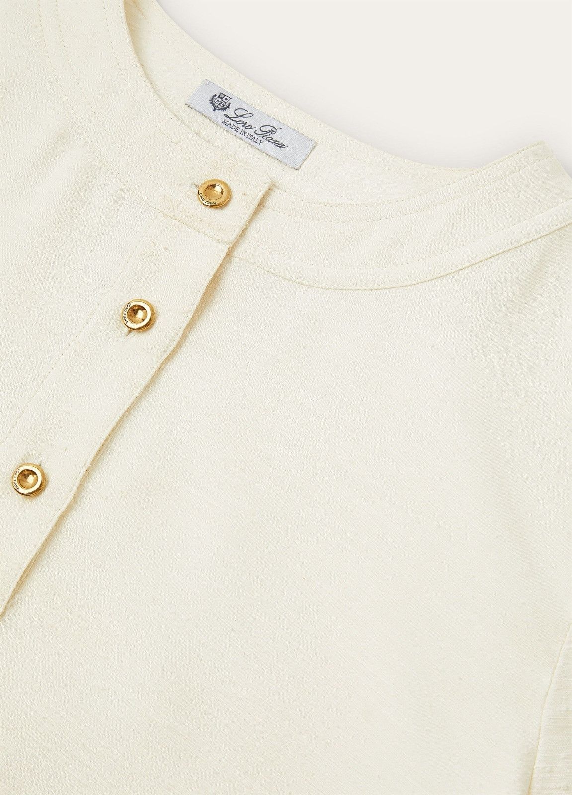 Loro Piana o1srvl11e0526 FAP2867 Jadyn Shirt in Cream Size XS / US 0-2 / IT 36-38 - 3 Thumbnail
