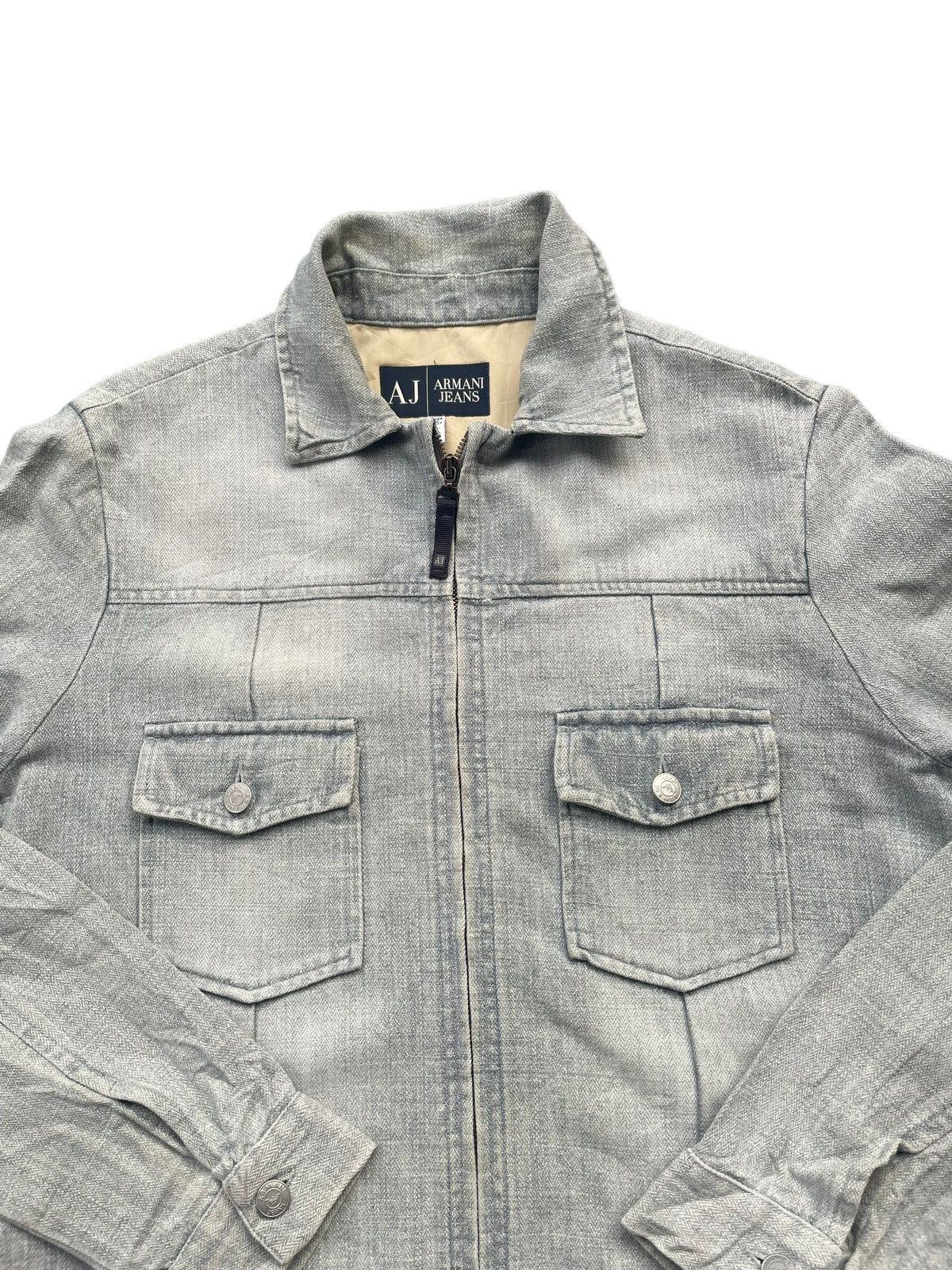 Armani Vintage Armani Jeans Jacket Size US L / EU 52-54 / 3 - 3 Thumbnail