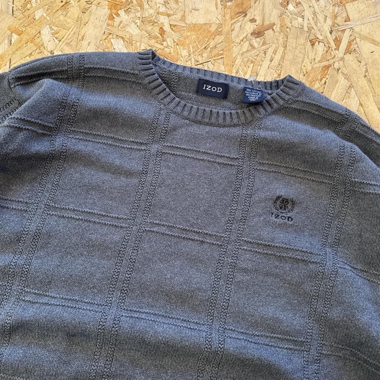 Izod × Vintage Vintage 90s Izod Patterned Sweatshirt Size US XXL / EU 58 / 5 - 3 Thumbnail