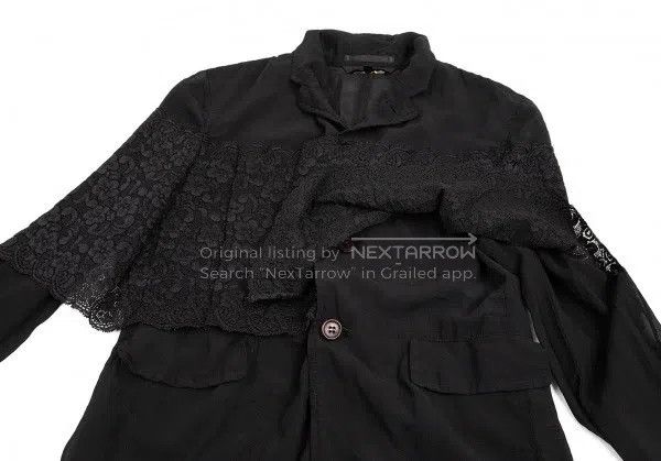Comme des Garcons Comme Des Garcons 2010 Flower lace layered jacket Size XS / US 0-2 / IT 36-38 - 5 Thumbnail
