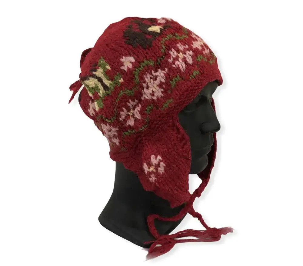 Designer × Michel Klein Michel Klein Knit Earflap Beanie Hat Size ONE SIZE - 3 Thumbnail
