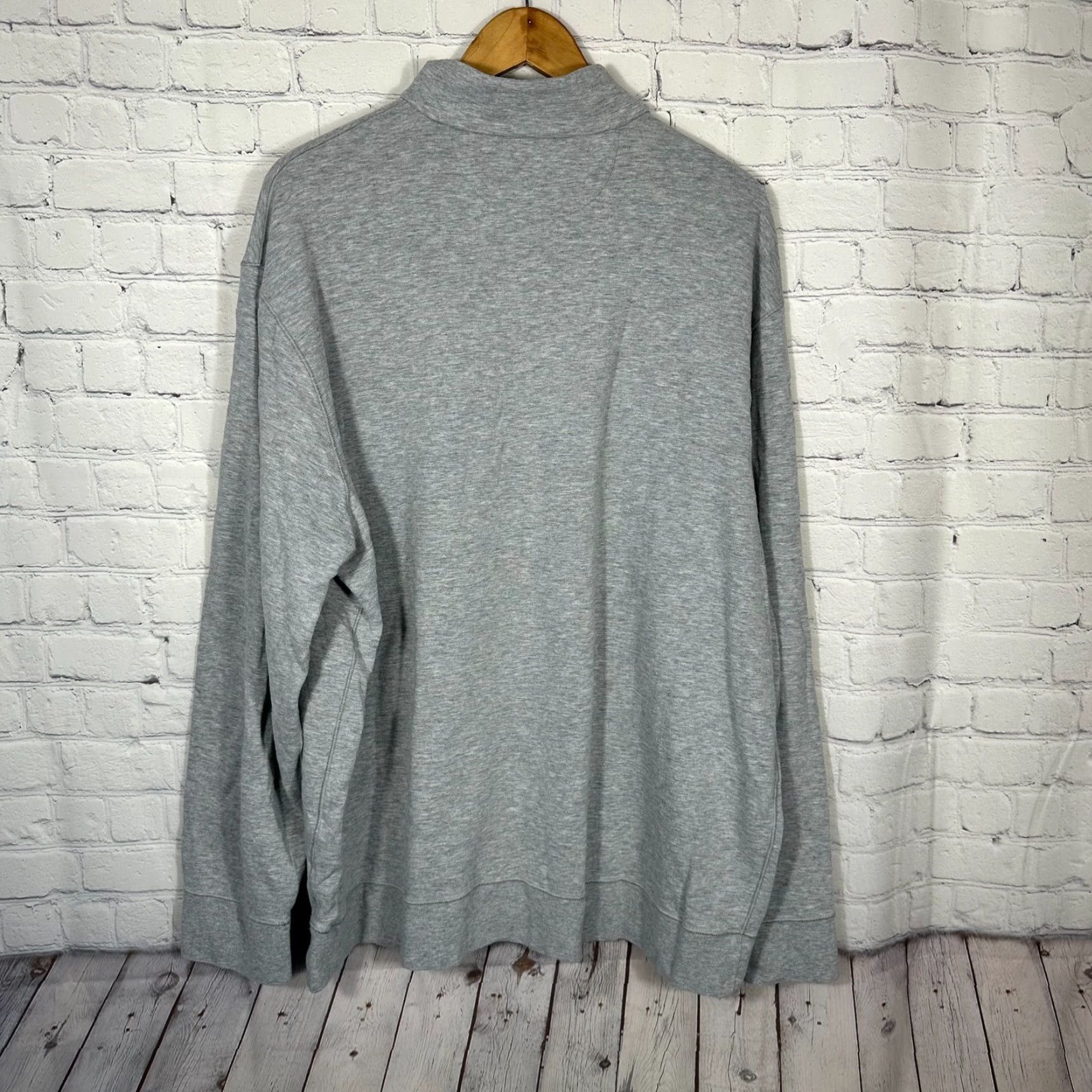 Polo Ralph Lauren Polo Ralph Lauren Performance Mens Quarter Zip Sweater XXL Gray pullover cotton mock neck long sleeve Size US XXL / EU 58 / 5 - 4 Thumbnail