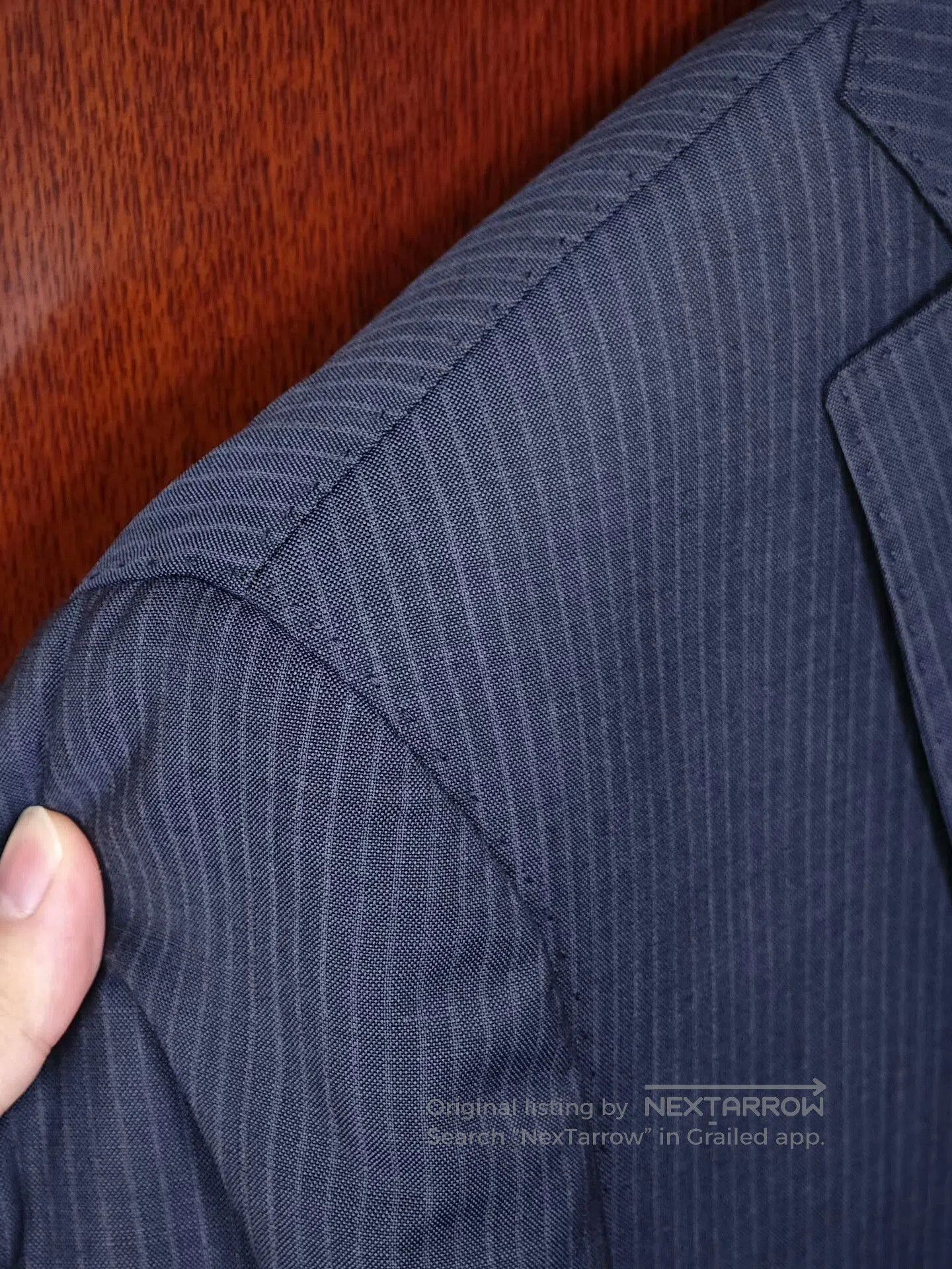 Loro Piana Loro Piana Gray Blue Wool Suit. Size US M / EU 48-50 / 2 - 3 Thumbnail