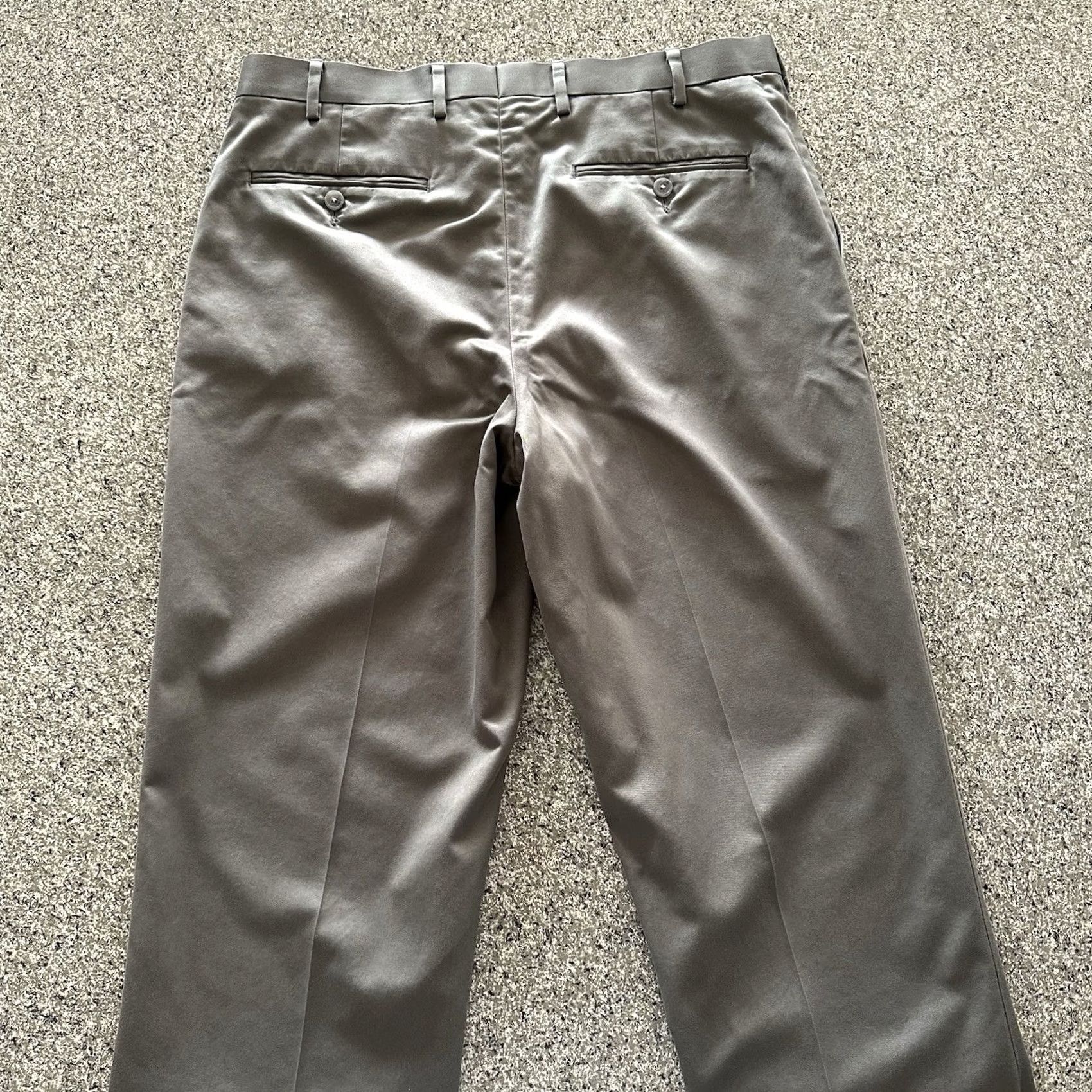Hart Schaffner Marx Hart Schaffner Marx Pants 34x32 Flat Straight Khaki Gray Dress Pants Mens Regular Cotton Front Flat Chino Style Dress Pants Mens Size US 34 / EU 50 - 5 Thumbnail