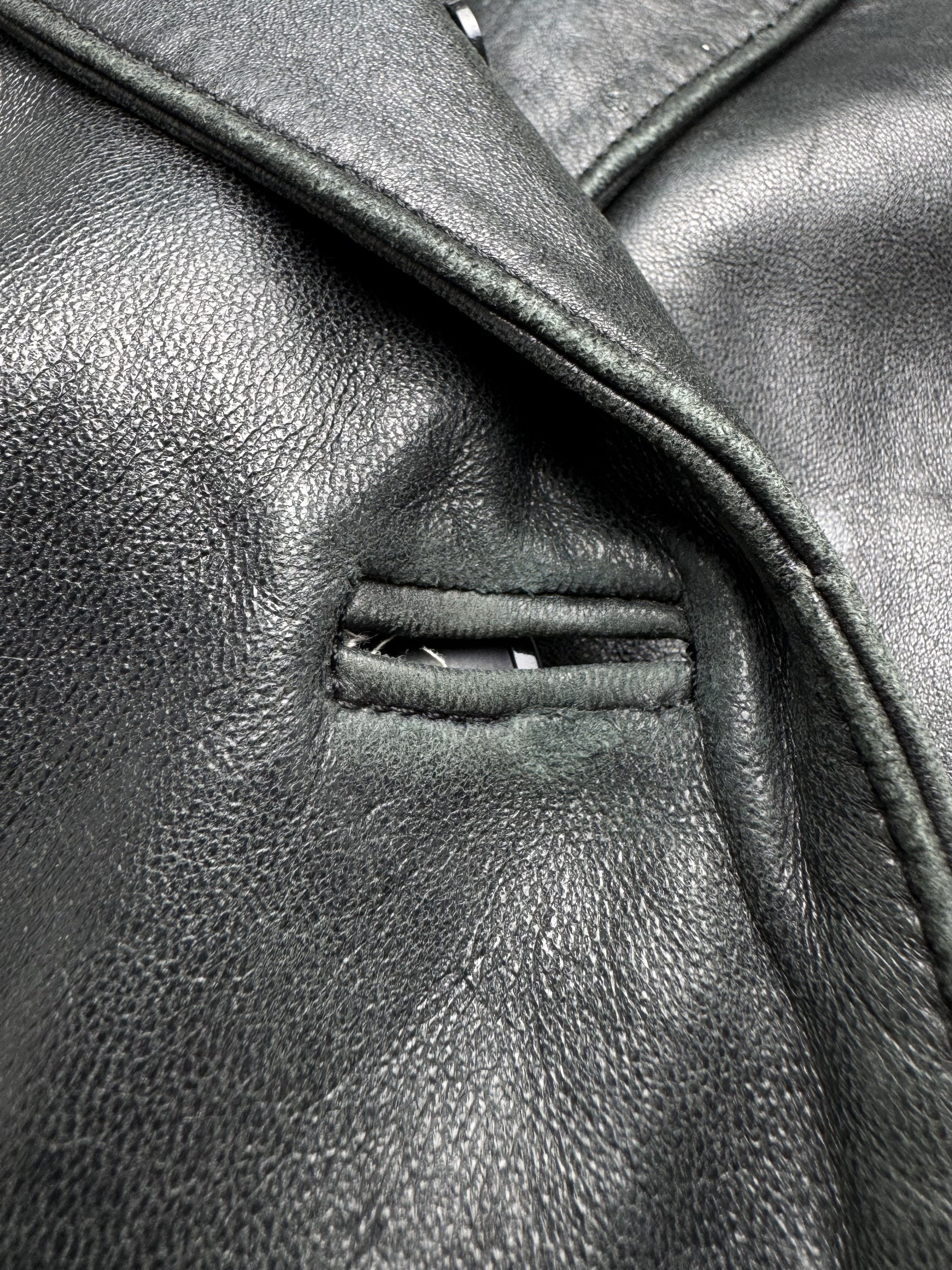 Dolce & Gabbana Vintage Dolce & Gabbana Leather Maxi Coat Y2K Trench Jacket Size M / US 6-8 / IT 42-44 - 6 Thumbnail