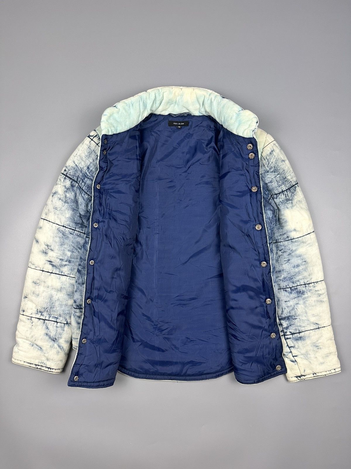 14th Addiction × If Six Was Nine Full Glow Blue Washed Puffer Jacket Size US M / EU 48-50 / 2 - 6 Thumbnail