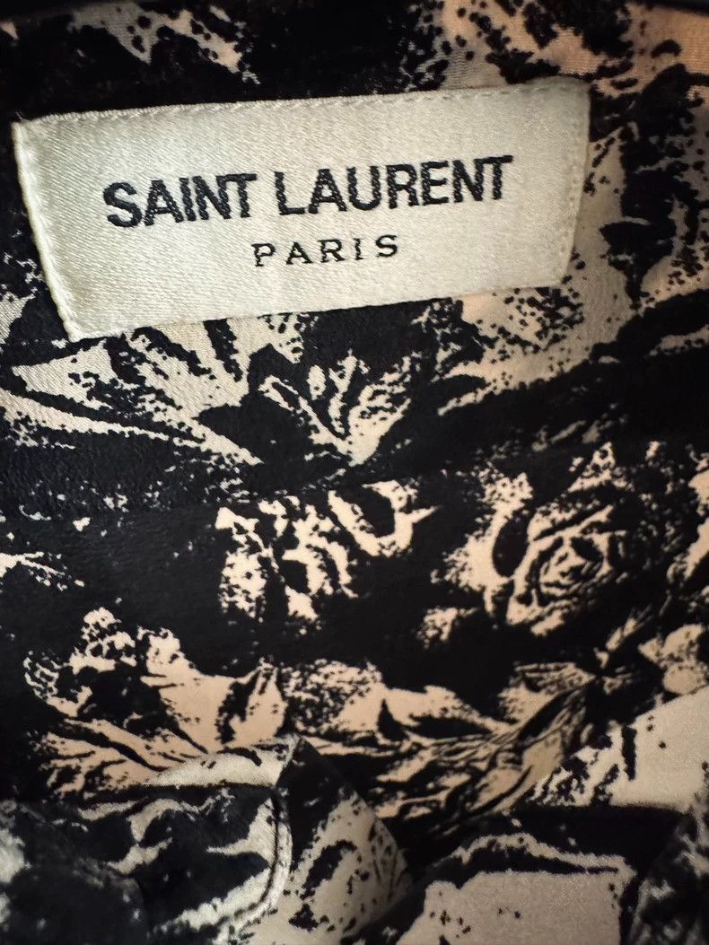 Yves Saint Laurent Saint Laurent size 37 22 SS Fascia Rose Shirt 2502-Nextarr Size US M / EU 48-50 / 2 - 4 Thumbnail