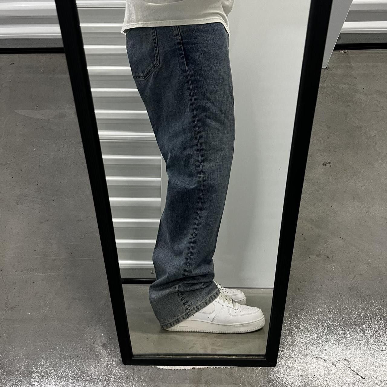 Japanese Brand × Vintage Vintage Y2K/2000s Baggy Grunge Medium Blue Wash Denim Jeans! Size US 34 / EU 50 - 2 Thumbnail