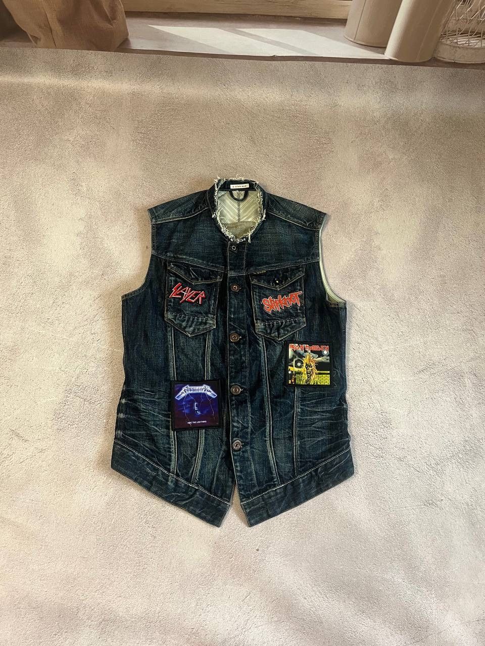 G-Star × Vintage Vintage G star Slayer metalica faded dirty distressed vest Size US M / EU 48-50 / 2 - 3 Thumbnail