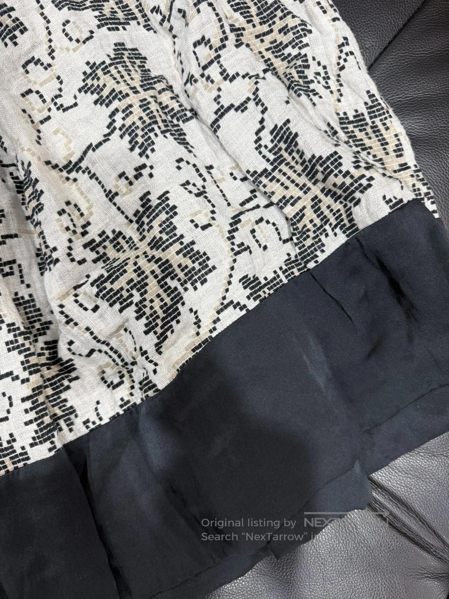 Dries Van Noten Dries Van Noten Knit Panel Thick Long Skirt. Size 35" - 4 Thumbnail