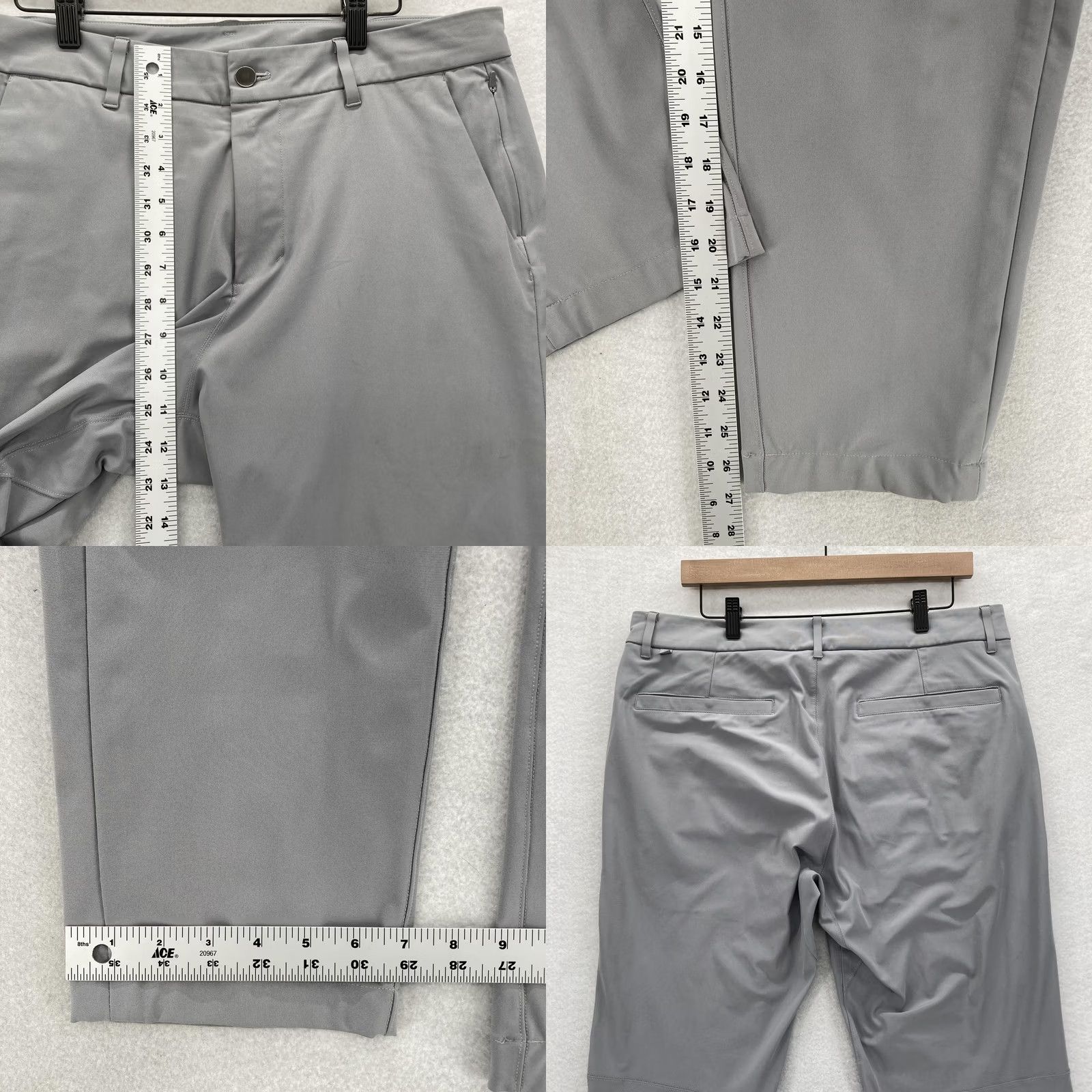 Lululemon Lululemon Mens Golf Chino Pants 34 Gray Performance Tech Stretch Zip Pocket Size US 34 / EU 50 - 9 Thumbnail