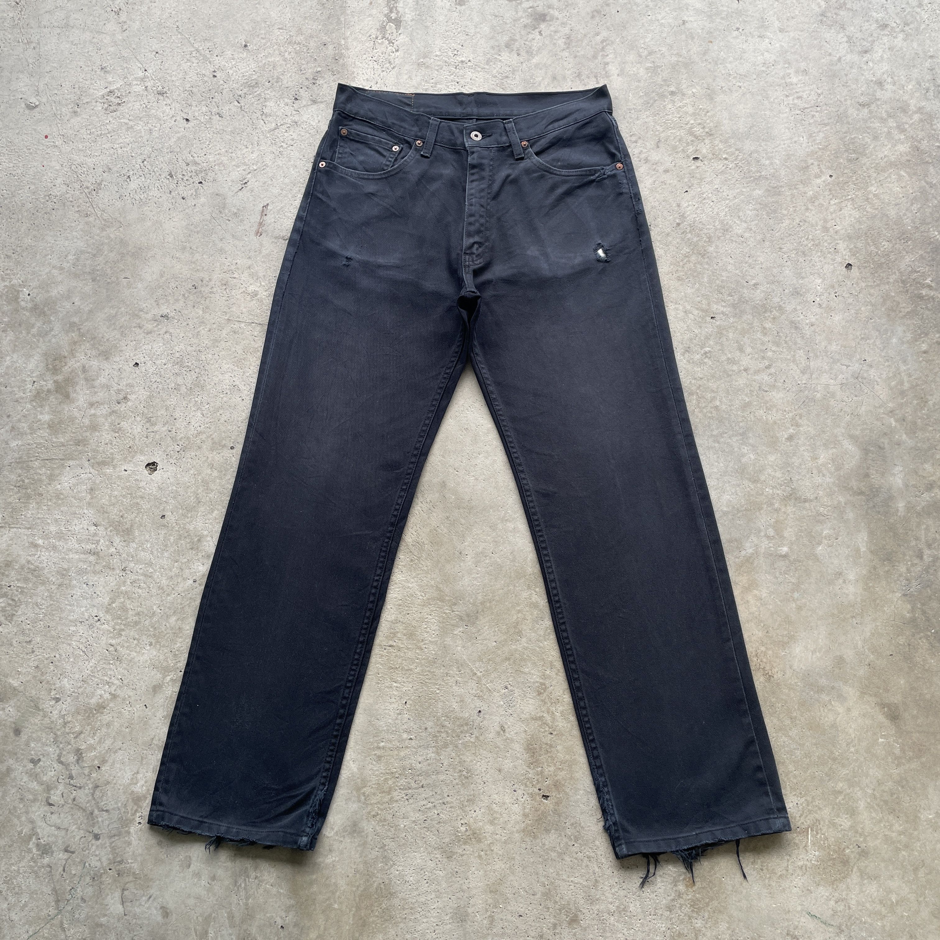 Levi's × Vintage VINTAGE LEVI’S 502 FADED DENIM DISTRESSED BLACK JEANS PANTS Size US 32 / EU 48 - 2 Thumbnail