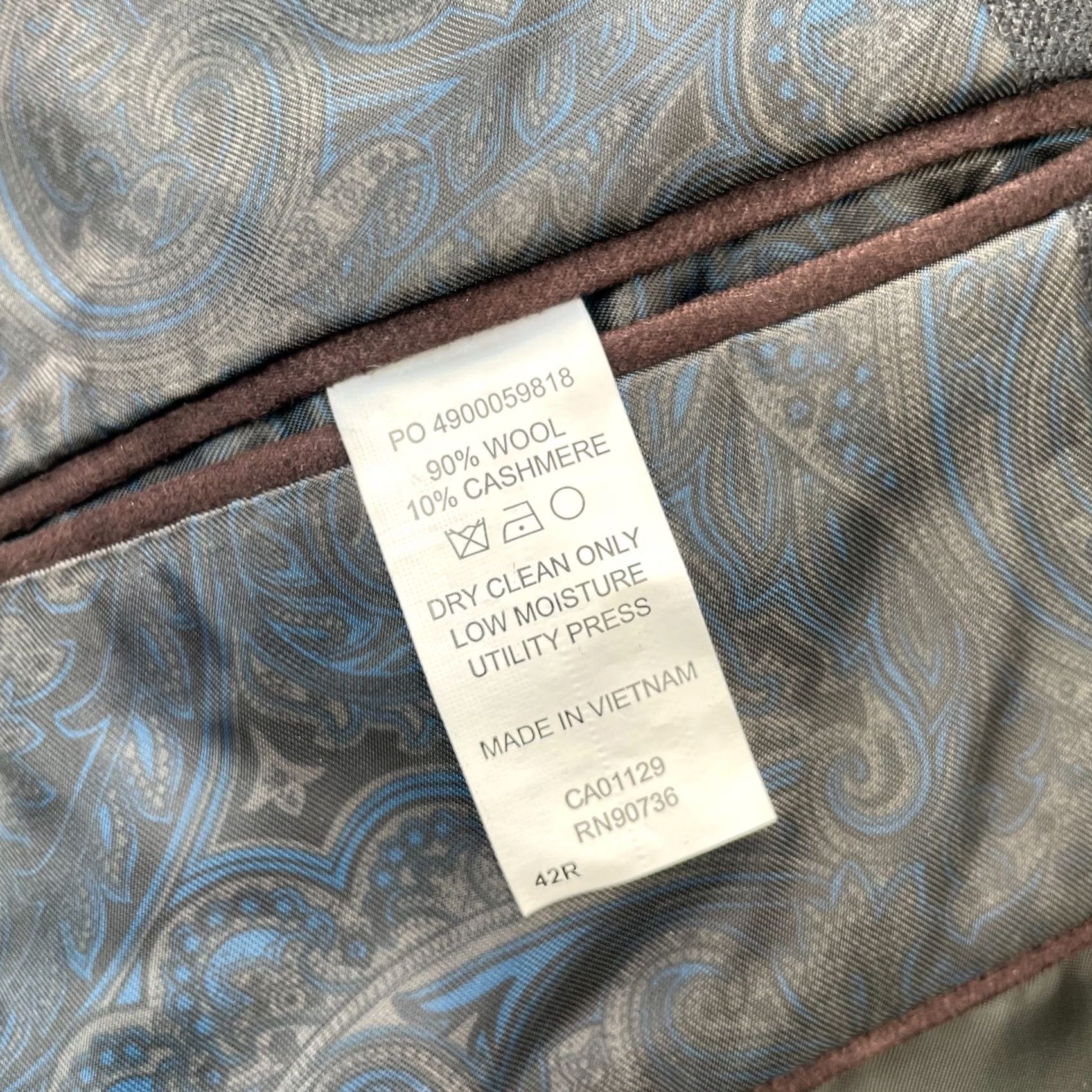 Ralph Lauren Lauren Ralph Lauren Mens 42R Gray Wool Sport Blazer Coat Single Vented Classic Size 42R - 4 Thumbnail