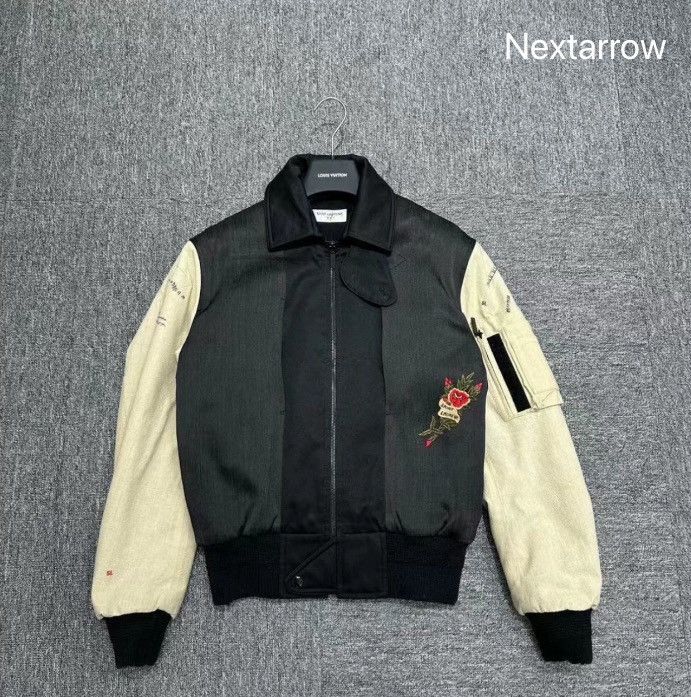 Saint Laurent Paris × Yves Saint Laurent Saint Laurent SLP Embroidered Pilot Jacket2410-Nextarrow Size XS / US 0-2 / IT 36-38 - 1 Thumbnail