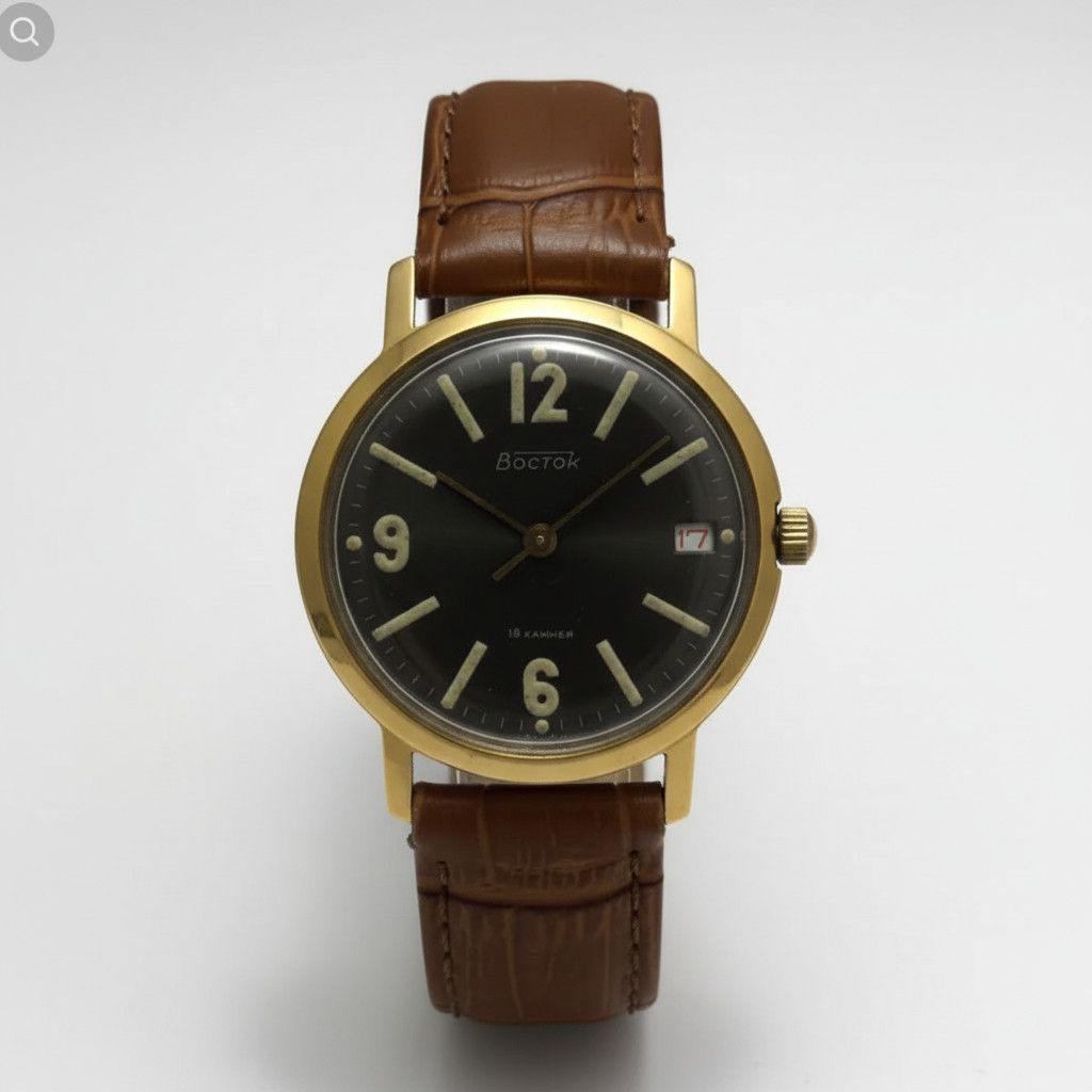 Vintage Vintage Mens Watch Chistopol Vostok 18 Jewels Date 110 Size ONE SIZE - 2 Thumbnail