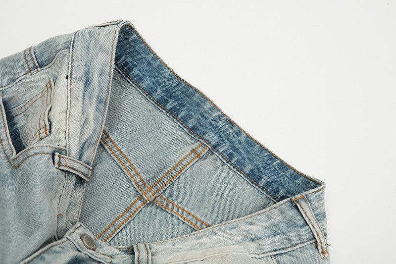 Japanese Brand High street American style light blue wide-leg jeans for men Size US 32 / EU 48 - 4 Thumbnail