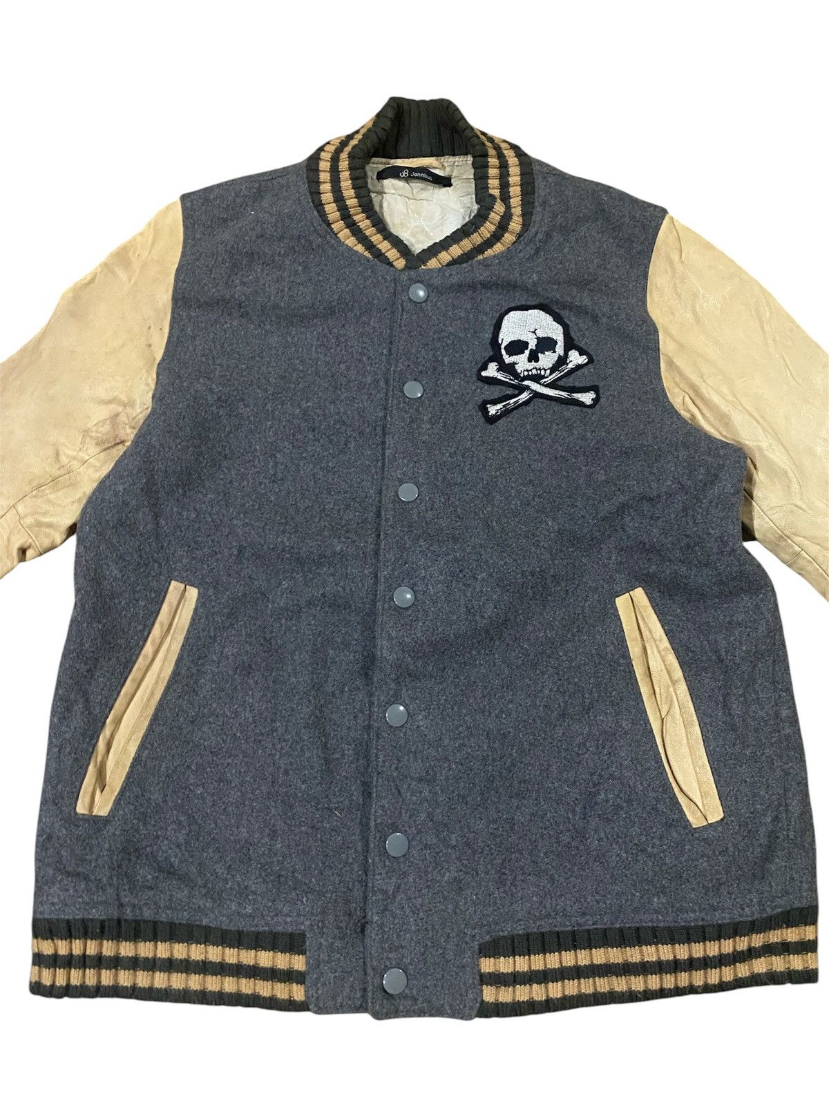 Johnbull Vintage Johnbull Embroidery Back Skull Patch Varsity Jacket Size US S / EU 44-46 / 1 - 3 Thumbnail