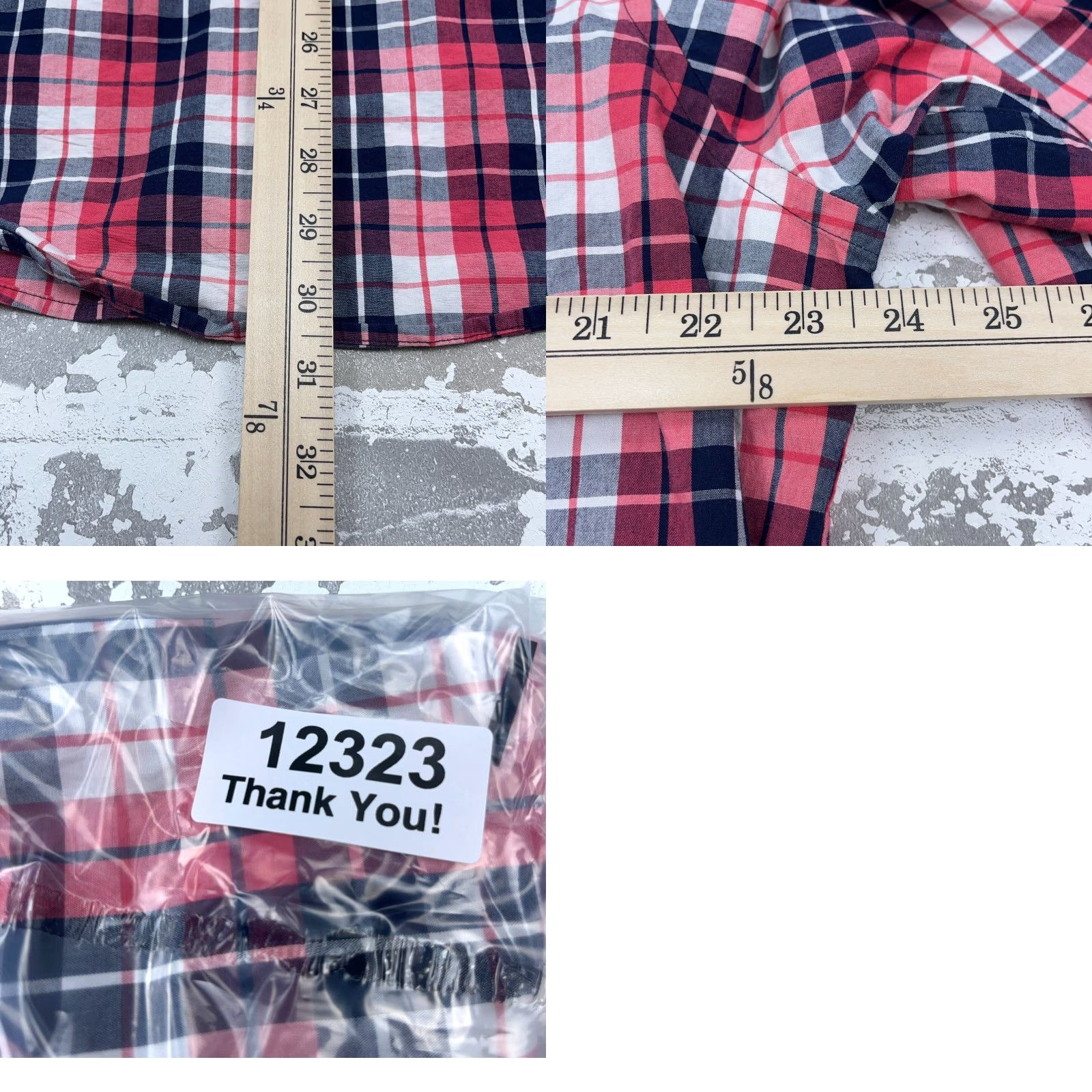 Southern Tide Southern Tide Shirt Men XL Pink Plaid Button-Up Fish Poplin Cotton Stretch Size US XL / EU 56 / 4 - 8 Thumbnail