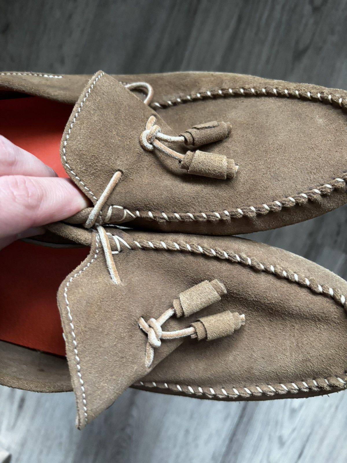 Diesel Diesel Men’s Brown Suede Leather Driving Loafers Tassel Size US 8 / EU 41 - 21 Thumbnail