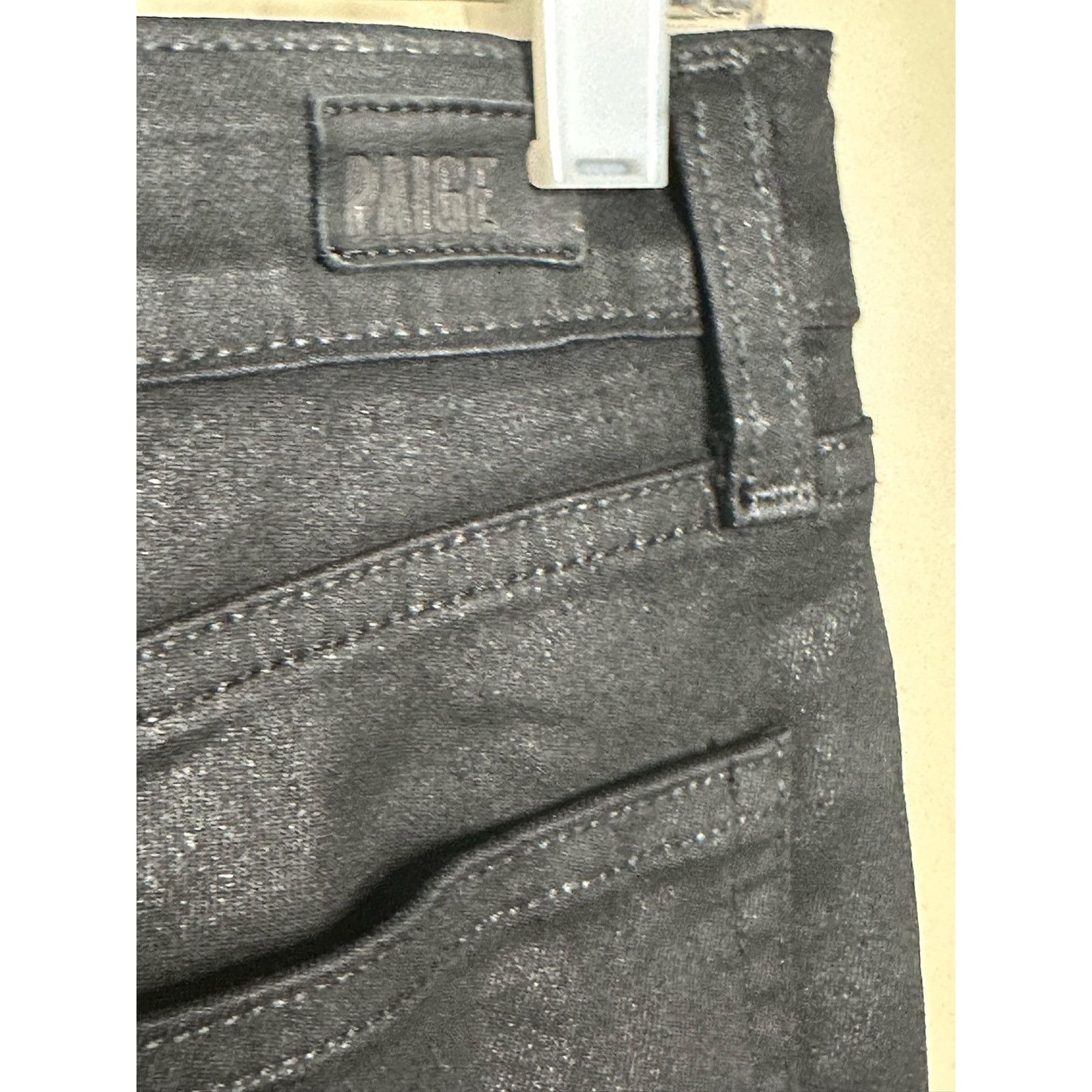 Paige Paige black coated skinny jeans size 28 Size 28" / US 6 / IT 42 - 6 Thumbnail