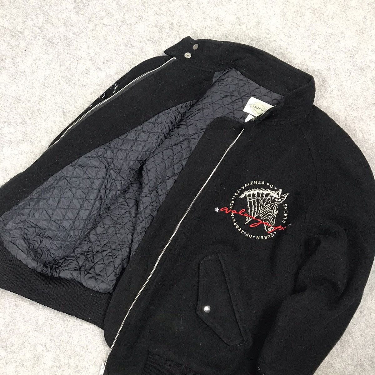 Japanese Brand VALENZAPO BLACK ZIPPER WOOL JACKET Size US M / EU 48-50 / 2 - 9 Thumbnail