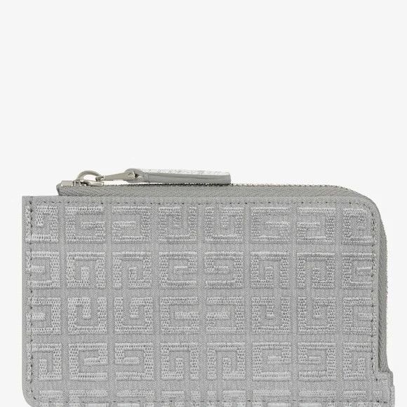 Givenchy GIVENCHY Silver Canvas 4G Card Case Wallet - NEW WITH TAGS Size ONE SIZE - 2 Thumbnail