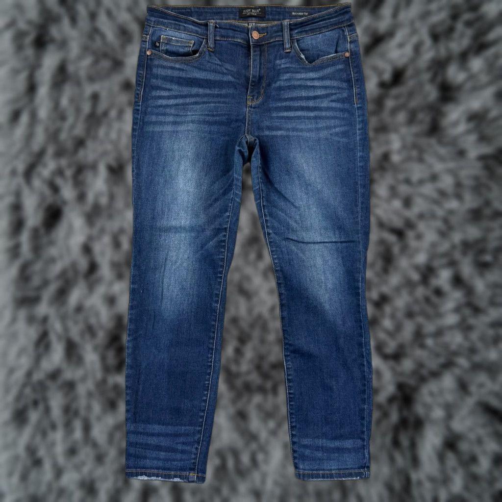 Denime Judy Blue Jeans Women’s 31 Relaxed Fit Dark Wash Stretch Skinny Denim 31x28 Vintage No City Preppy 5-Pocket Womens Jeans Size 24" / US 00 / IT 34 - 1 Thumbnail