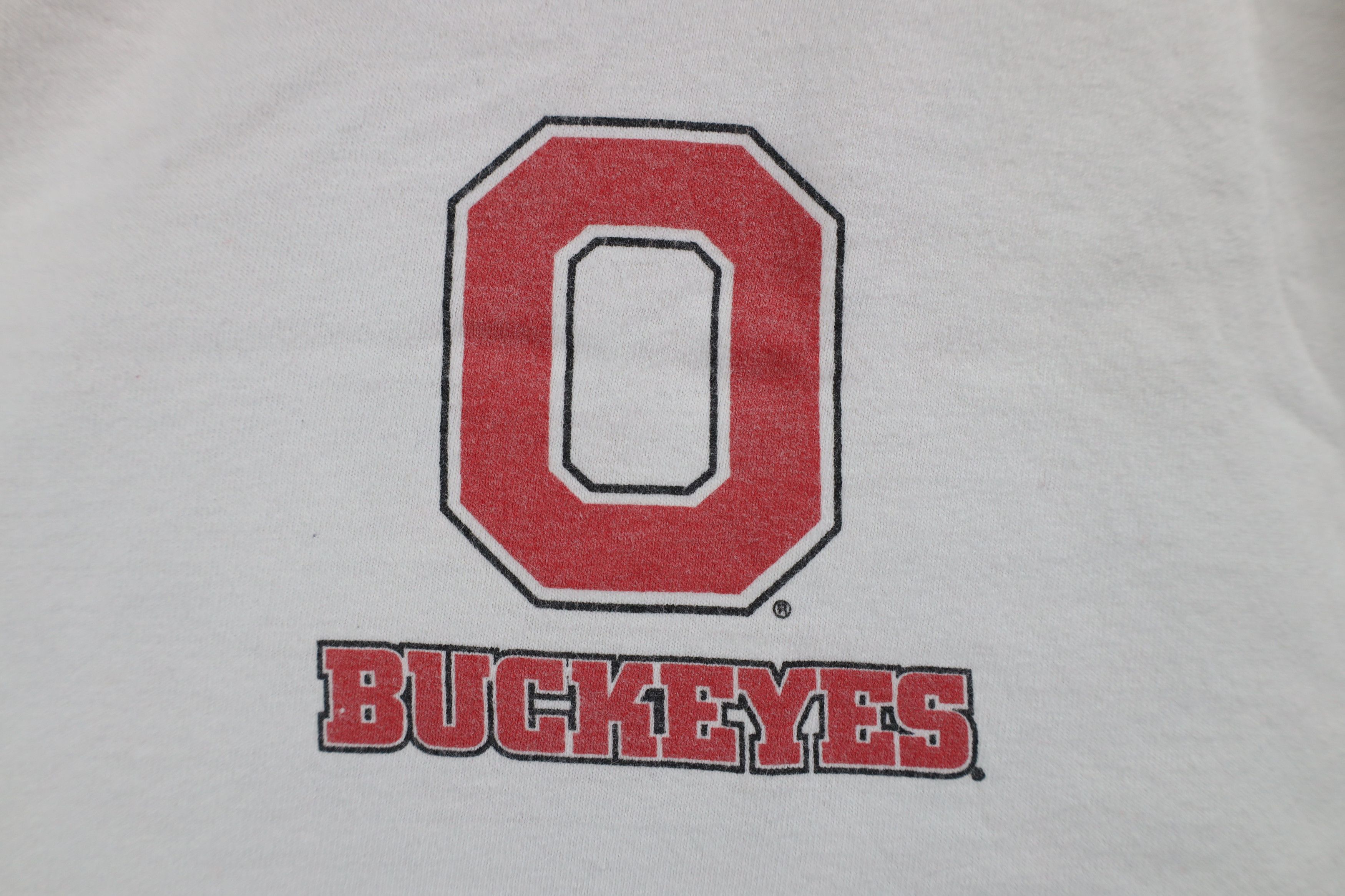 Vintage Vintage 90s Spell Ohio State University Football T-Shirt USA Size US L / EU 52-54 / 3 - 4 Thumbnail