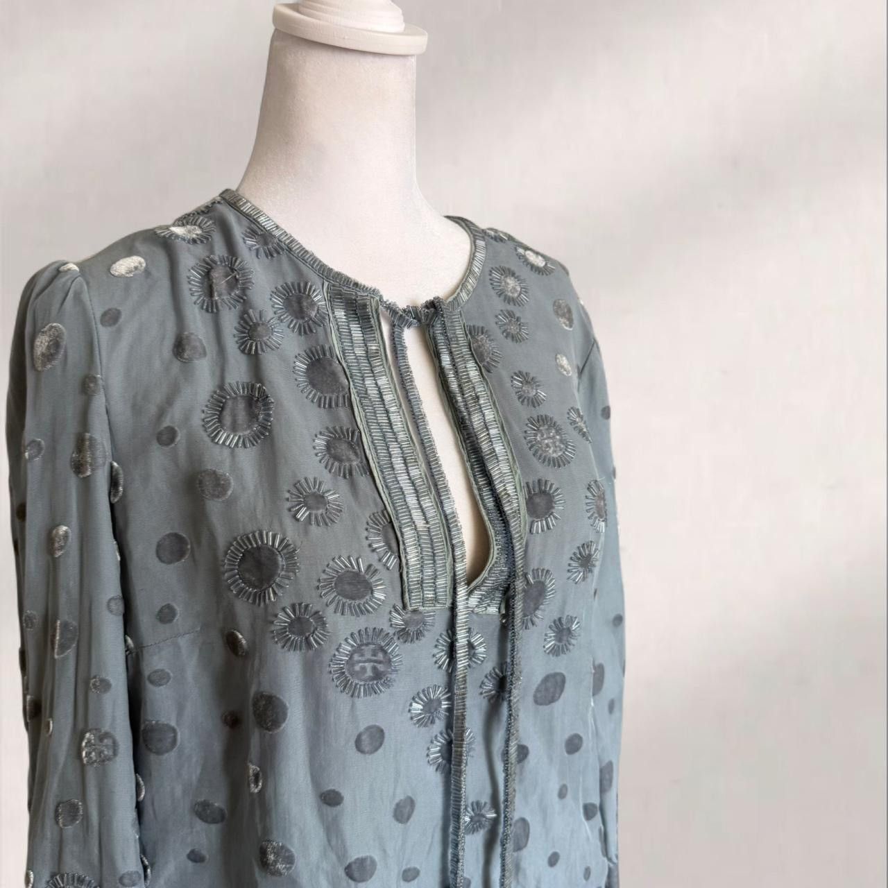 Tory Burch Tory Burch blue sheer blouse Size M / US 6-8 / IT 42-44 - 3 Thumbnail
