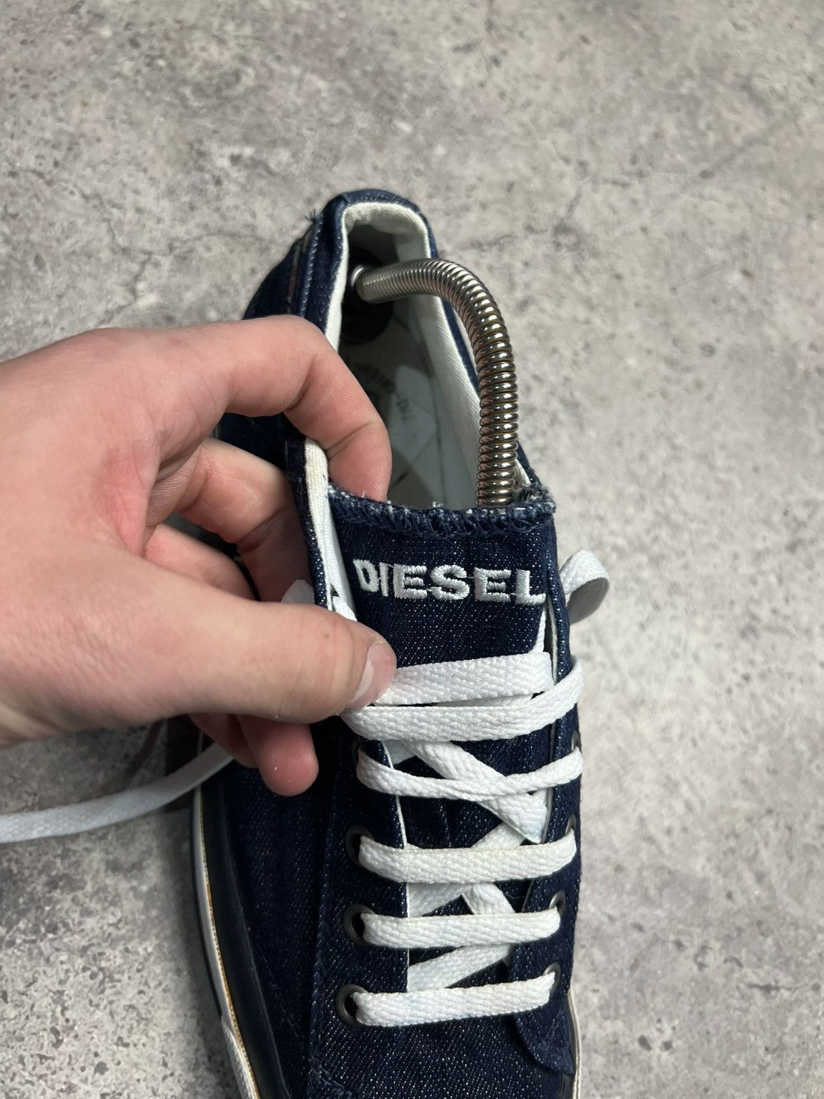 Diesel Vintage Diesel Denim Low Top Sneakers Size US 10 / EU 43 - 7 Thumbnail