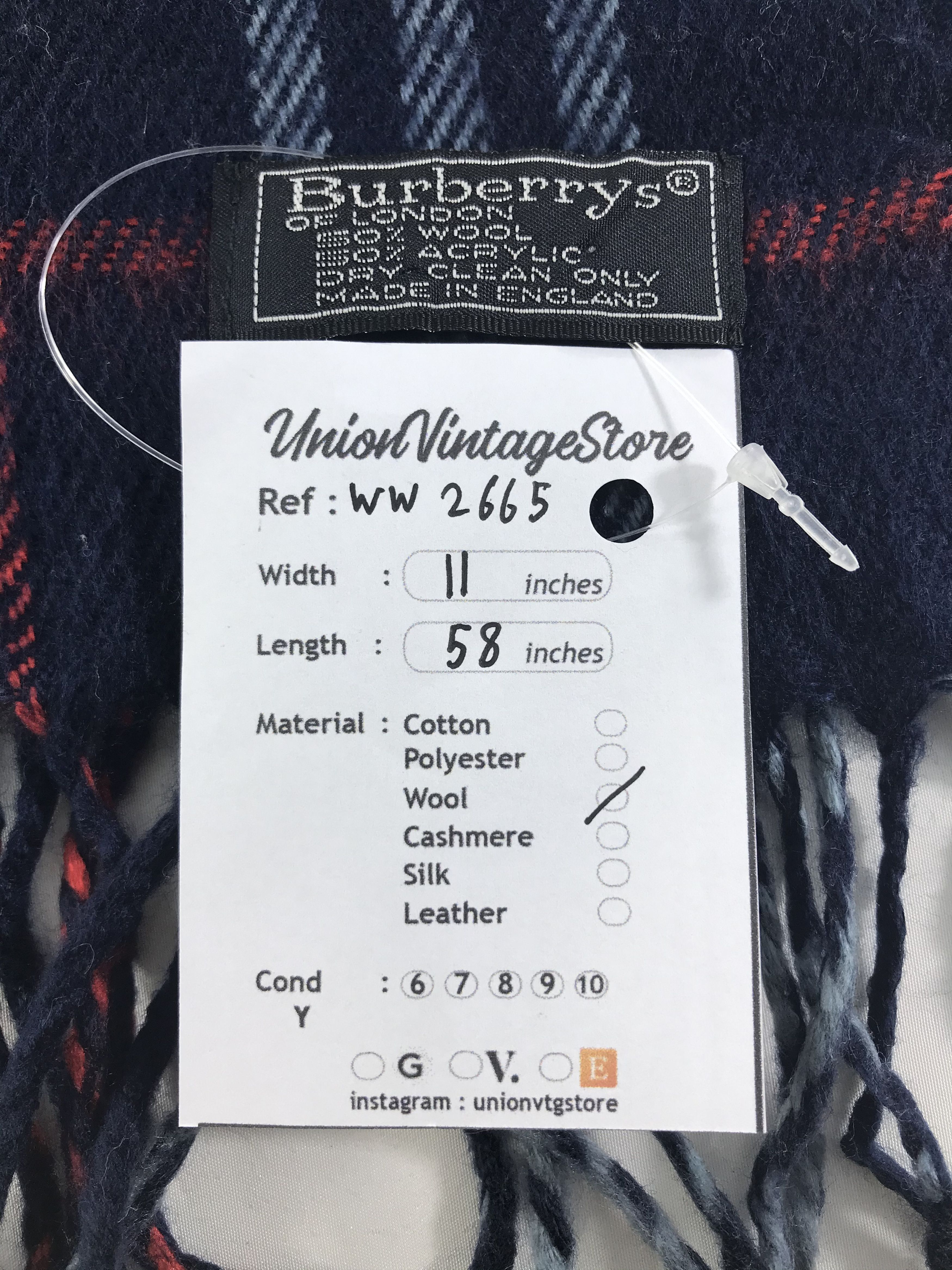 Burberry × Vintage Burberry Scarf / Muffler / Neckwear - WW2665 Size ONE SIZE - 4 Thumbnail